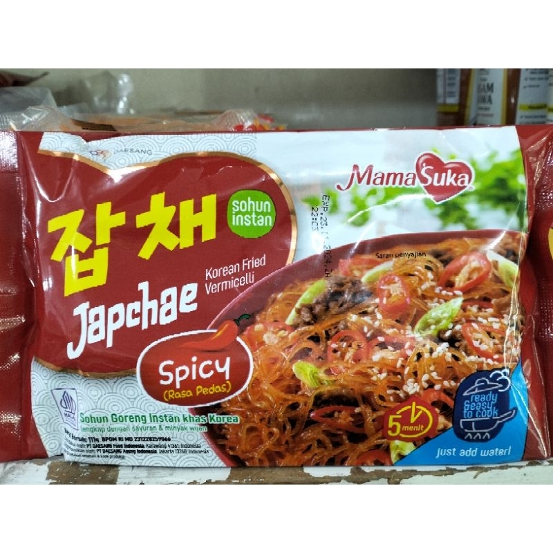 

Mamasuka Japchae Korean Fried Vermicelli Spicy 111gr