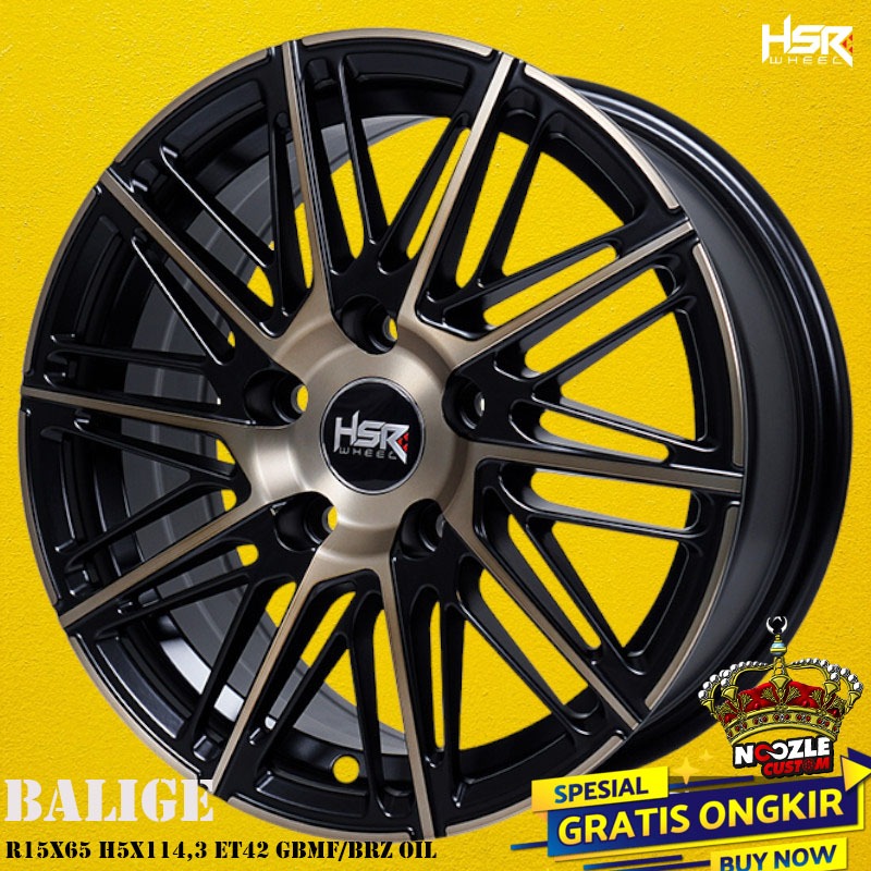 Velg Mobil Suzuki Ertiga ring 15 Lubang 5 Pelek Racing HSR Terbaru Harga Promo