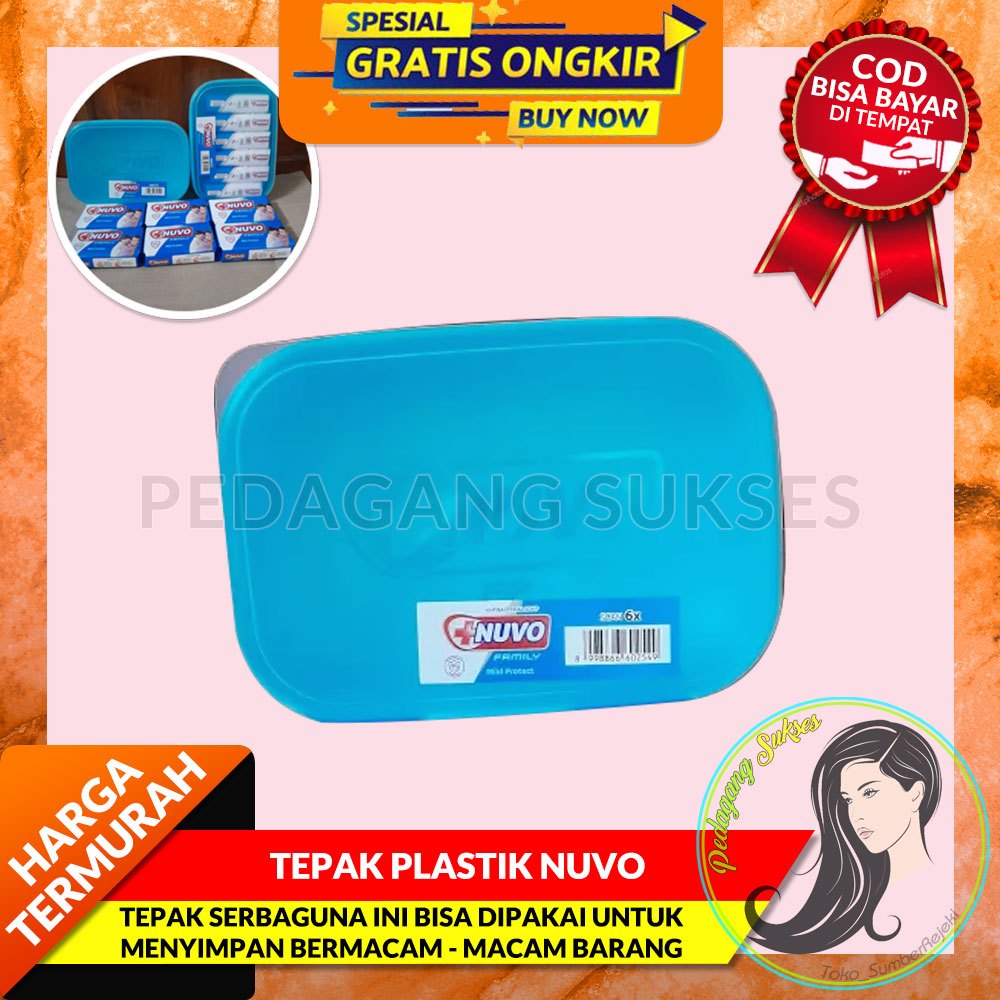 GROSIR PASTI MURAH Tepak plastik  Nuvo / tepak serbaguna / kotak plastik / tepak plastik premium