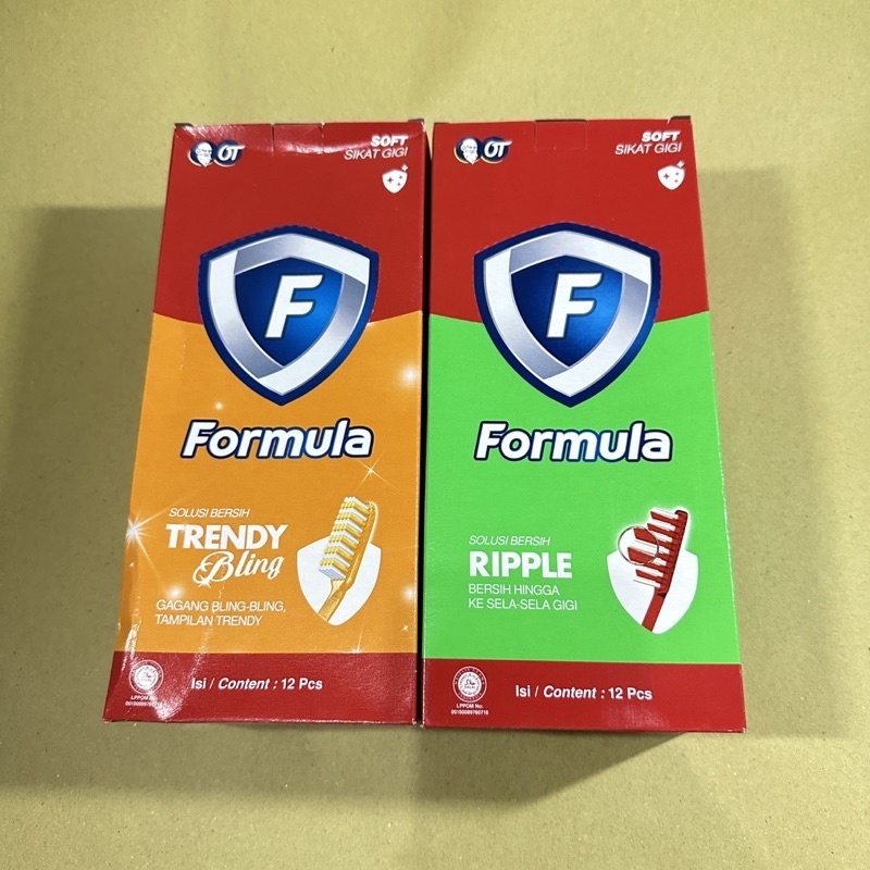 SIKAT GIGI FORMULA 1 LUSIN ( ISI 12 pcs) Dewasa TERMURAH ORIGINAL