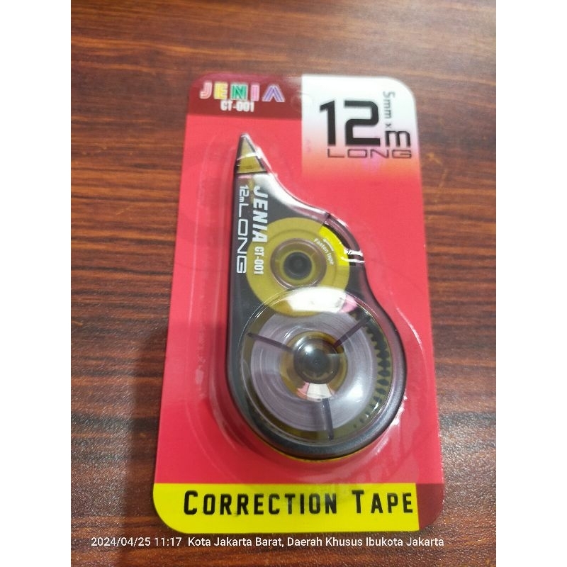 

PITA KOREKSI JENIA CT-001 12 m x 5mm