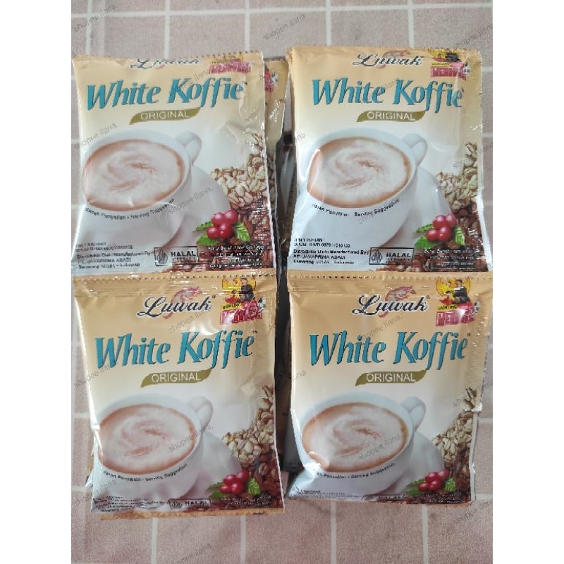 

KOPI LUWAK WHITE COFFEE ORIGINAL RENCENG 20GR (1RENCENG ISI 10)