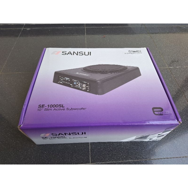 SUBWOOFER SLIM SANSUI EGON-681 Aktif Subwoofer Slim Subwoofer kolong Sansui 10 inch