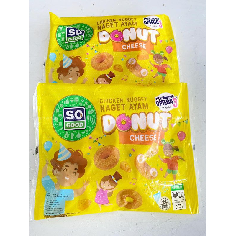

So Good Chicken Nugget Donut Cheese / Nugget Ayam Keju 400gr