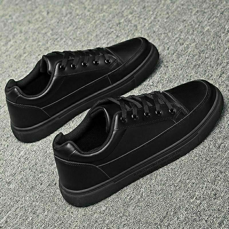 Sepatu sekolah full hitam Sepatu full black