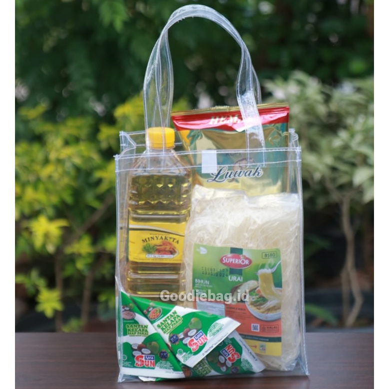 

P20xL13xT25 Goodie Bag Tas Mika Hampers Transparan