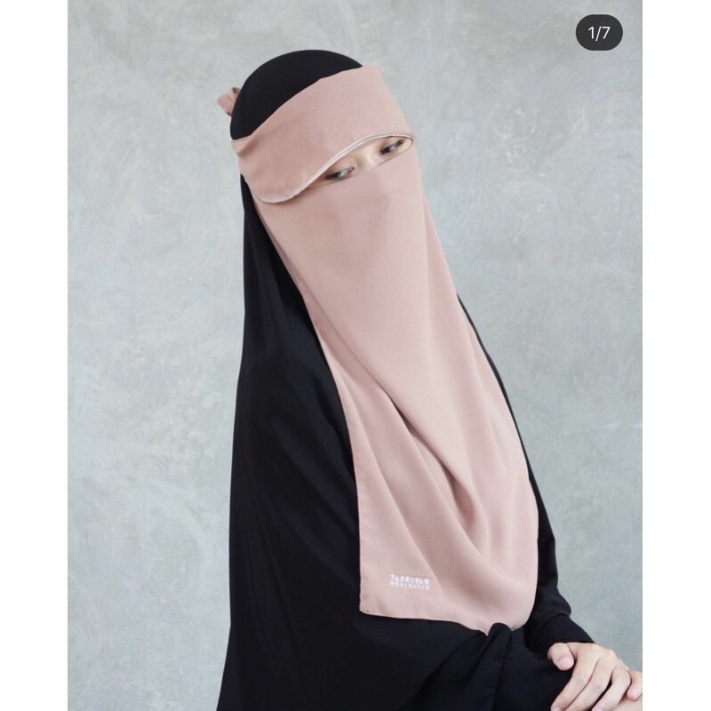 Niqab Cadar Bandana Poni List Original Tazkiyah Exclusive
