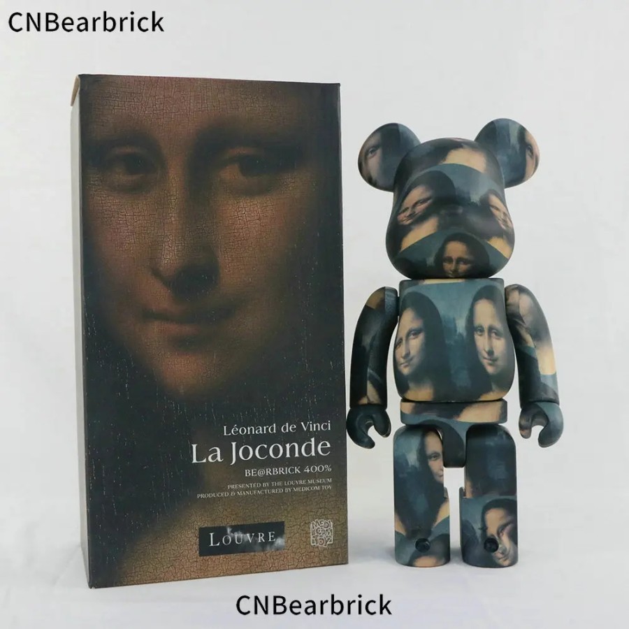 Koleksi Patung Bearbrick Lukisan Mona Lisa 400% Figure Premium A170