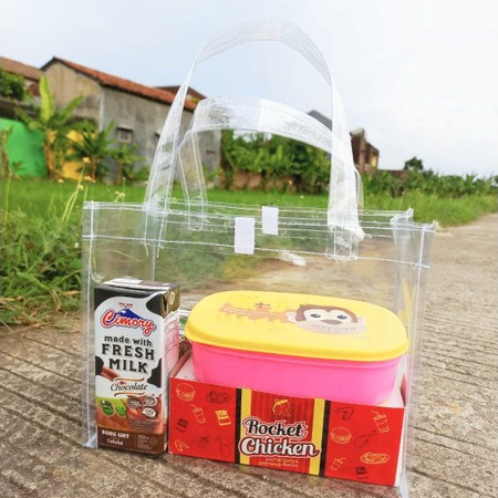 

Tas Hampers Ulang Tahun P25xL13xT20 Mika Bening Transparan