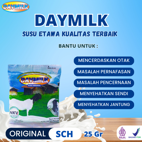 

DAYMILK Sachet Susu Kambing Termurah - 1 Sachet Rasa Original