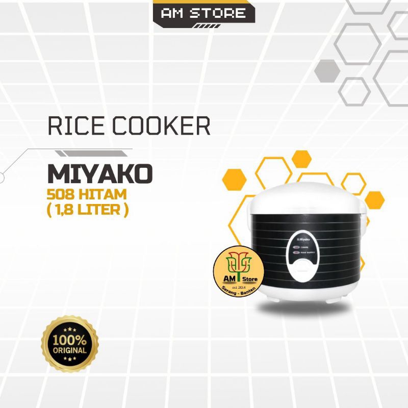 Magic Com Miyako/ Rice Cooker Miyako 508 HITAM (1,8 Liter)