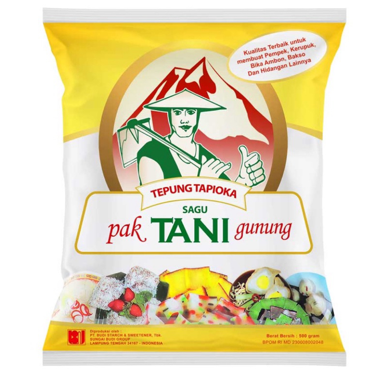 

Cap Pak Tani Gunung Tepung Tapioka 500 g