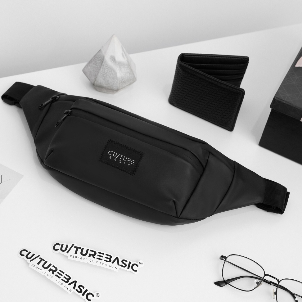 KODE B72X Culture Basic  Paket Bundling Yoota Waistbag  Dompet  Tas Selempang Pria Handbag Slingbag 