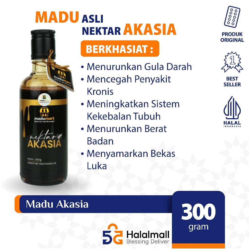 

Madu Asli dan BERSANAD nektar AKASIA kaya akan nutrisi dan antioksidan baik untuk Kekebalan Tubuh