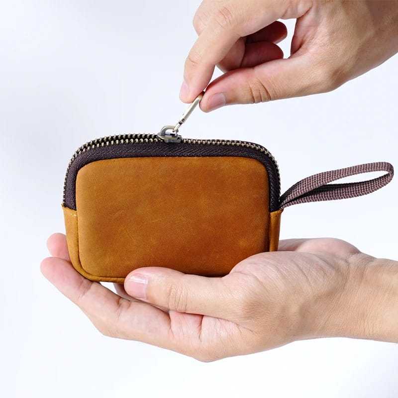 Dompet Koin Wanita Pria Kulit Asli - Dompet Mini Kulit Asli