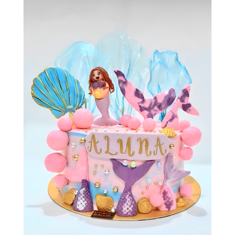 

MERMAID 3D FONDANT CUSTOM CAKE