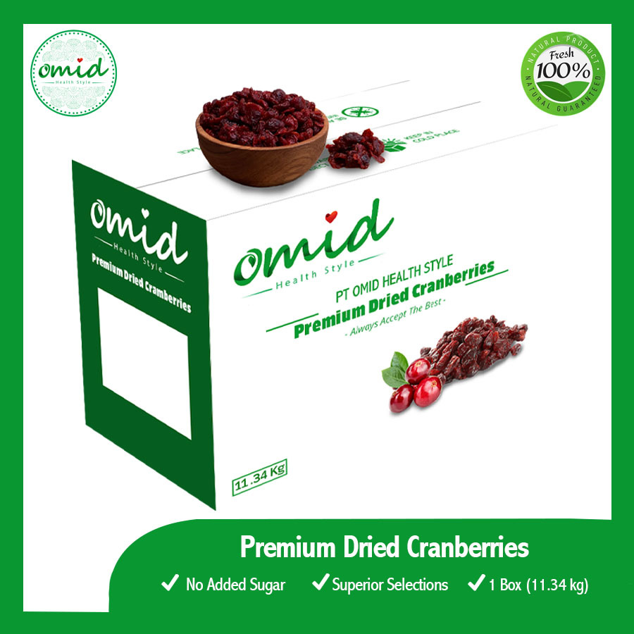 

3 Kg, 5 Kg & 11.34 Kg [1 Box] - Dried Cranberry | Manisan Buah Cranberry Kering