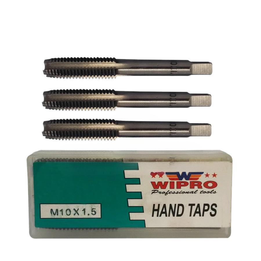 HANDTAP M10X1.5 SET ISI 3 - HAND TAP M10X1.50 / ALAT DRAT WIPRO / TAP M10