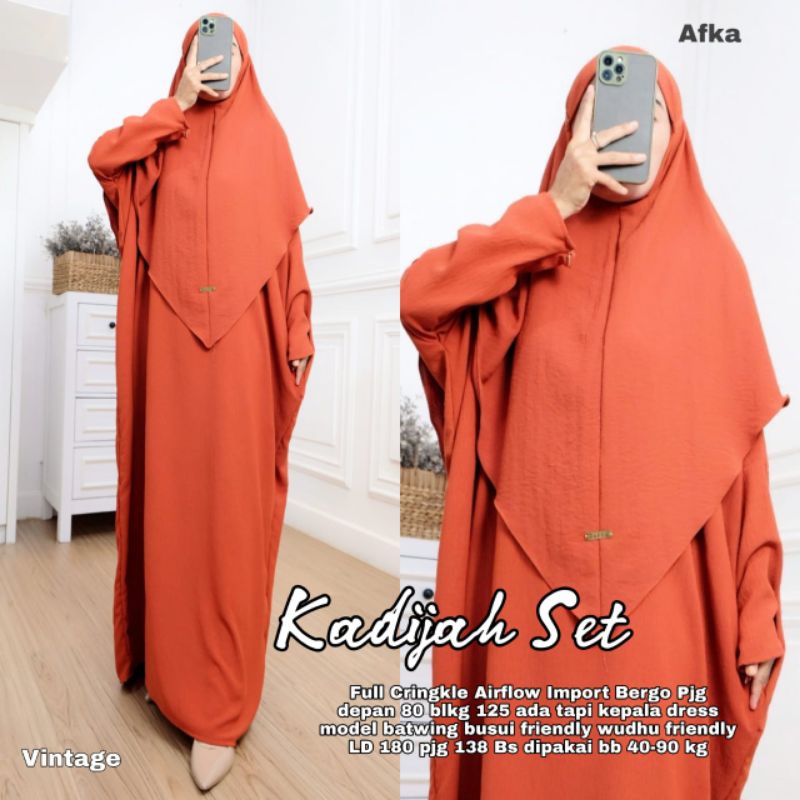 KADIJAH SET SYARI CRINKLE AFKA
