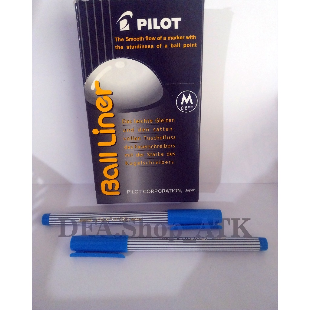 

Pulpen Ball Liner Medium Pilot Biru 0.8mm