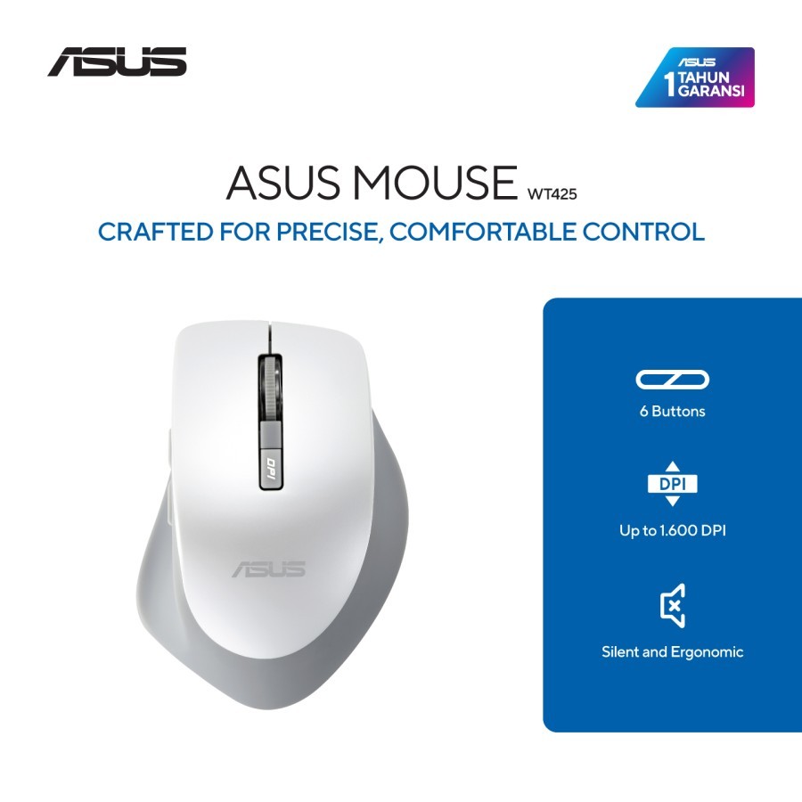ASUS Mouse WT425 - Pearl White