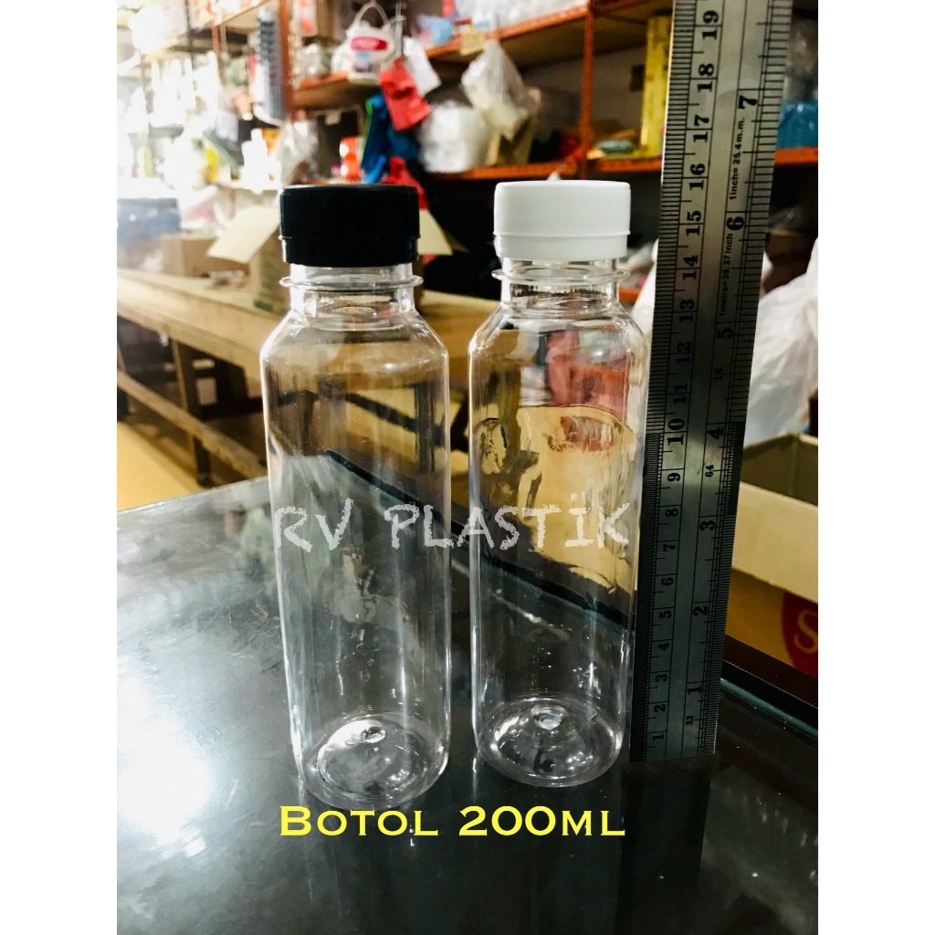 BOTOL MURAH/BOTOL PLASTIK 200ML/ALMOND 200ML/BOTOL 200ML