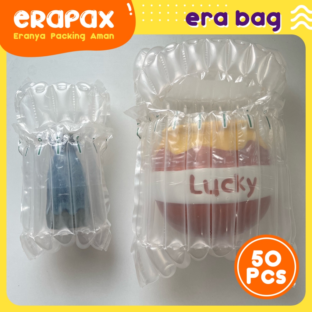 

ERAPAX 50Pcs Era-Bag Inflatable Air Bubble Cushion Wrap Airbag / Bubble Udara Tebal Praktis Aman