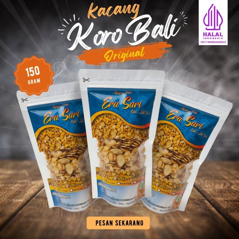 

Kacang Koro Bali 150gr kemasan standing klip