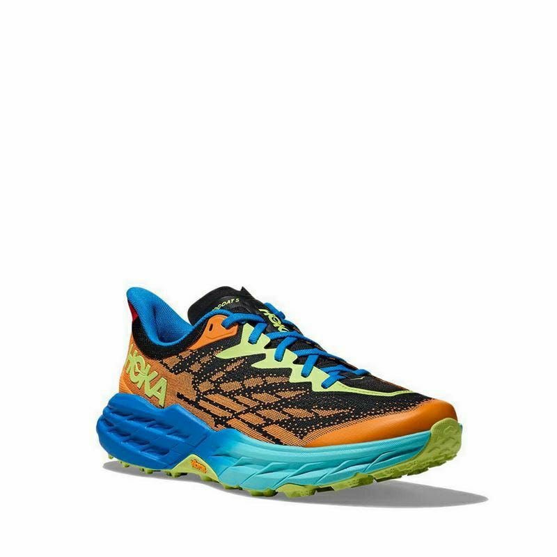 Hoka Speedgoat 5 Men's Running Shoes - Solar Flare/Diva Blue
