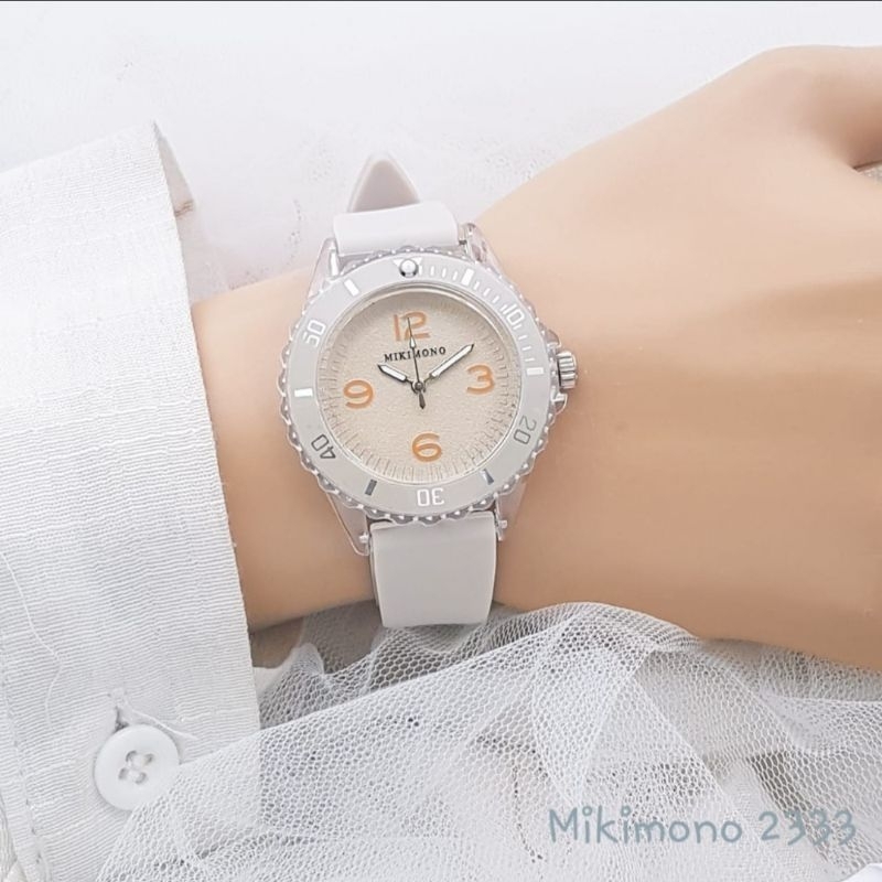 Jam tangan wanita original mikimono 2333 tali rubber ori murah