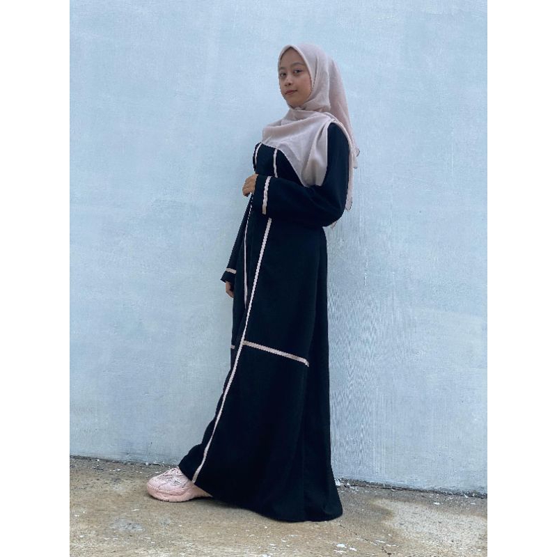 Abaya Asma Gamis Syari Remaja Terbaru 2025 Remaja Kekinian Dress Gamis Hitam Jubah Wanita Muslimah