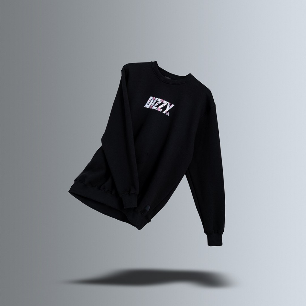 DizzyMfg - Hoodie Crewneck Floral Black