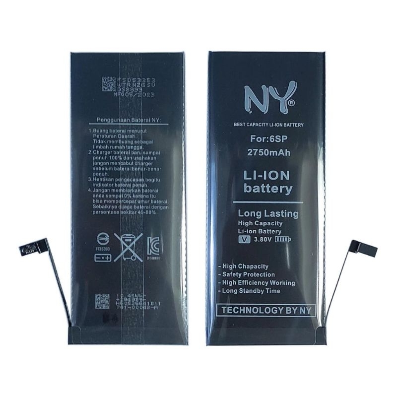 BATERAI BATRE NY PLATINUM iPHONE 6S PLUS 6S+ 2750MAH DOUBLE POWER ORIGINAL NEW