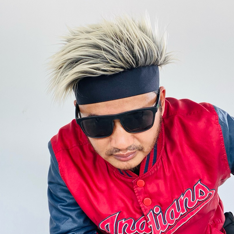 Topi wig pria rambut palsu