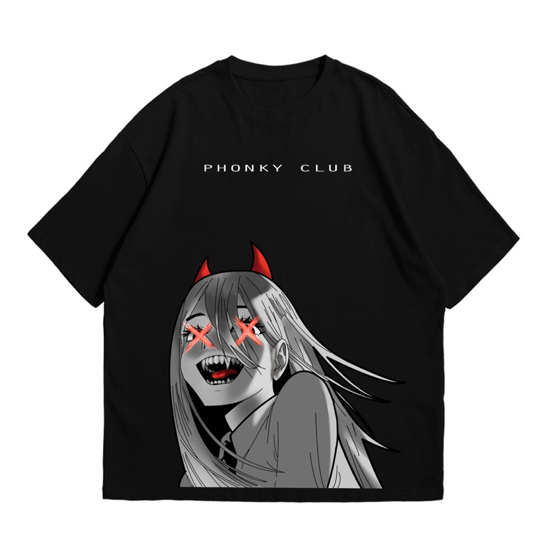 POWER Shirt | Kaos Oversized | Oversized Shirt | Anime | Kaos Anime Oversize | Phonk | Anime Shirt