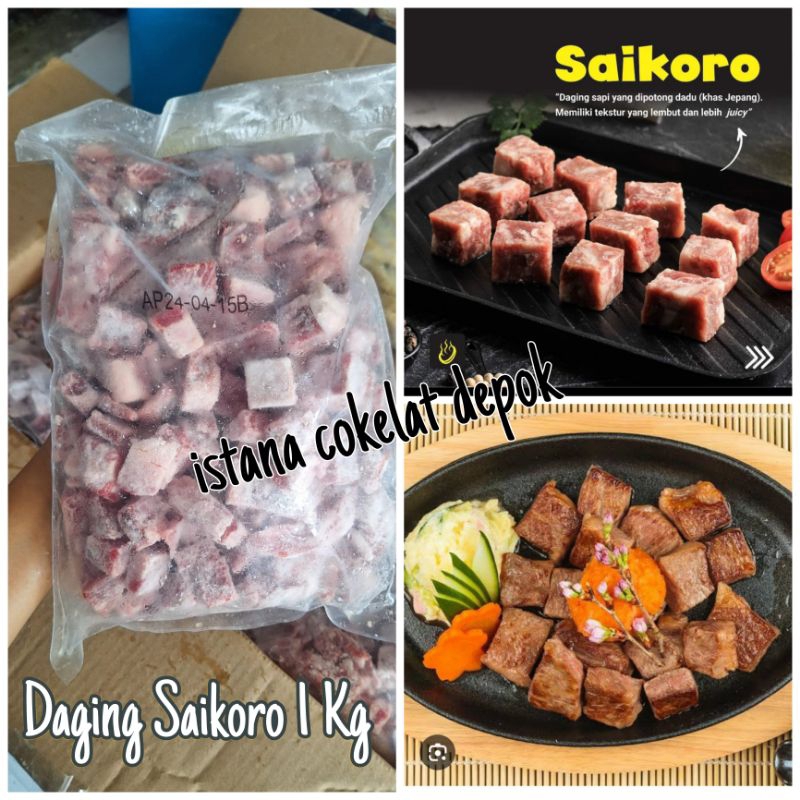 

[FROZEN] Daging Saikoro 500gr