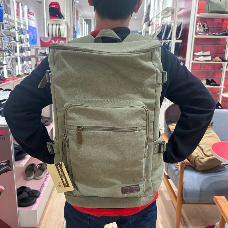 weinbrenner tas ransel pria bahan kanvas/ tas ransel gunung pria