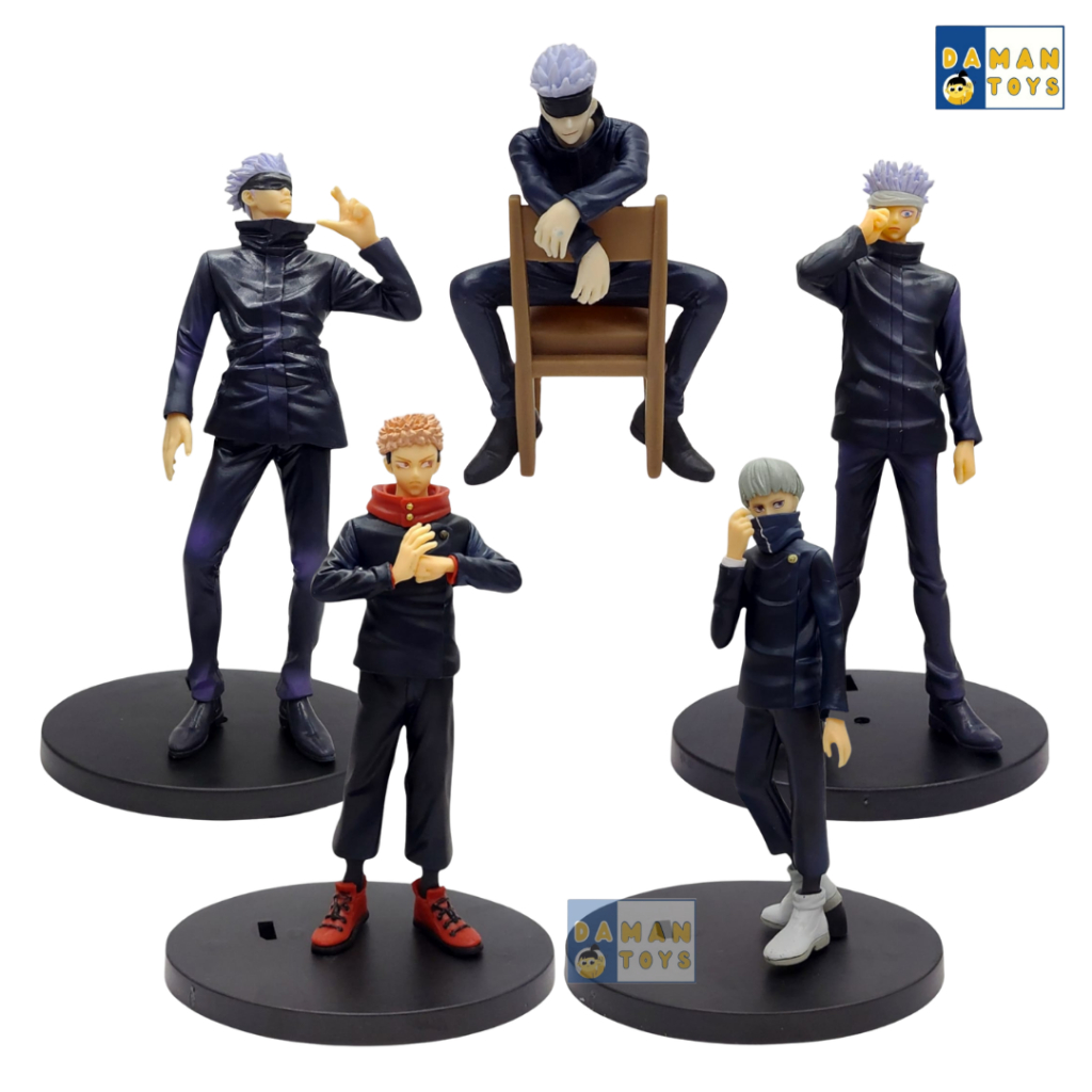 Figur Karakter Anime dengan Anjing Ilahi, Desain Detail dan Ekspresif, Material PVC, Tersedia Bebera