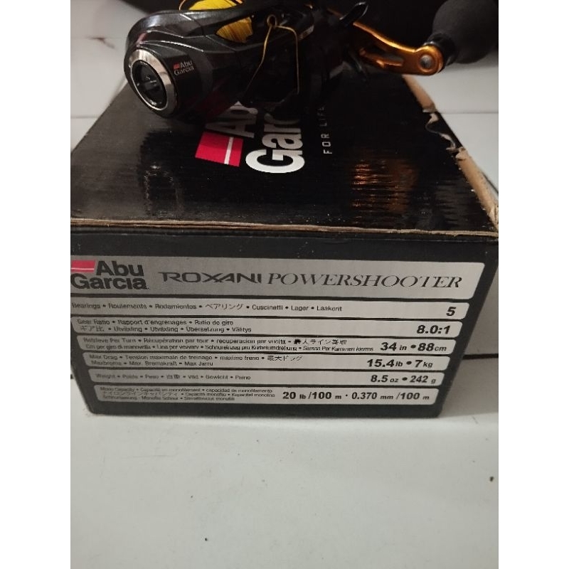 reel bc abu Garcia roxani power shooter