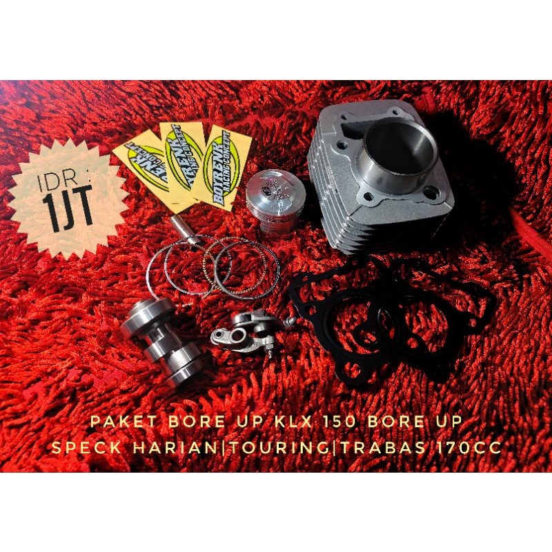PAKET BORE UP HARIAN |TOURING| TRABAS KLX 150 BRC 170CC -BOYRENK SURABAYA