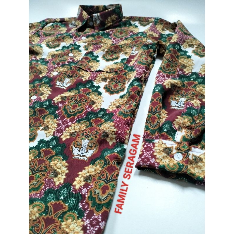 Batik SD Negeri/Batik Sekolah SD/Batik SD Nasional/Batik SD Motif Bunga Melati