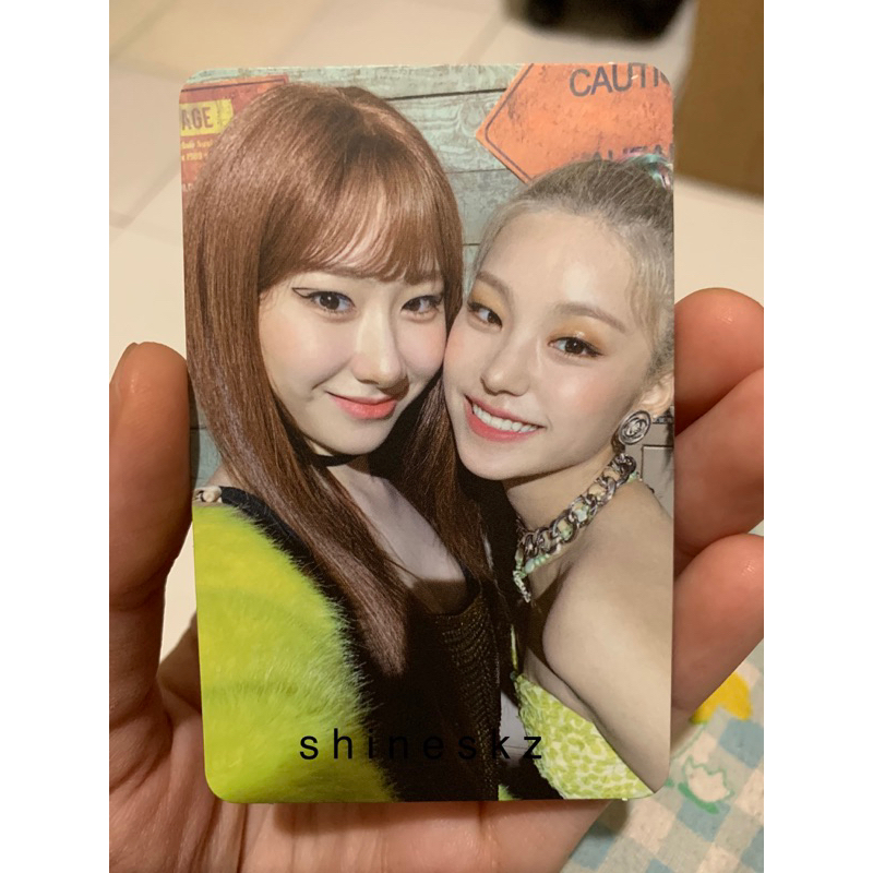 Photocard Itzy Unit Yeji Chaeryeong Not Shy Official