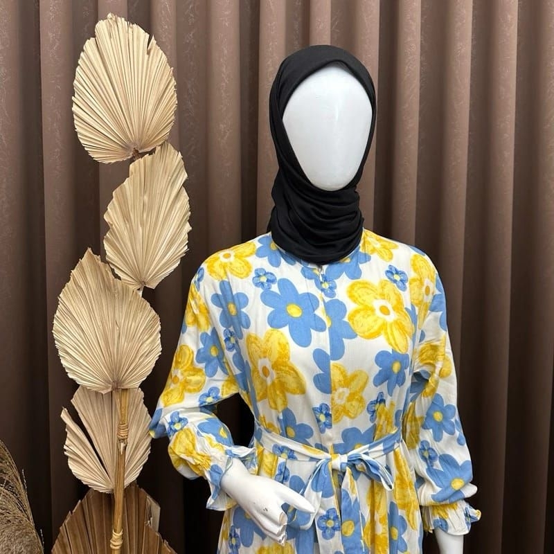 Yara gamis/ midi dress / long dress/ gamis bumil Busui Friendly