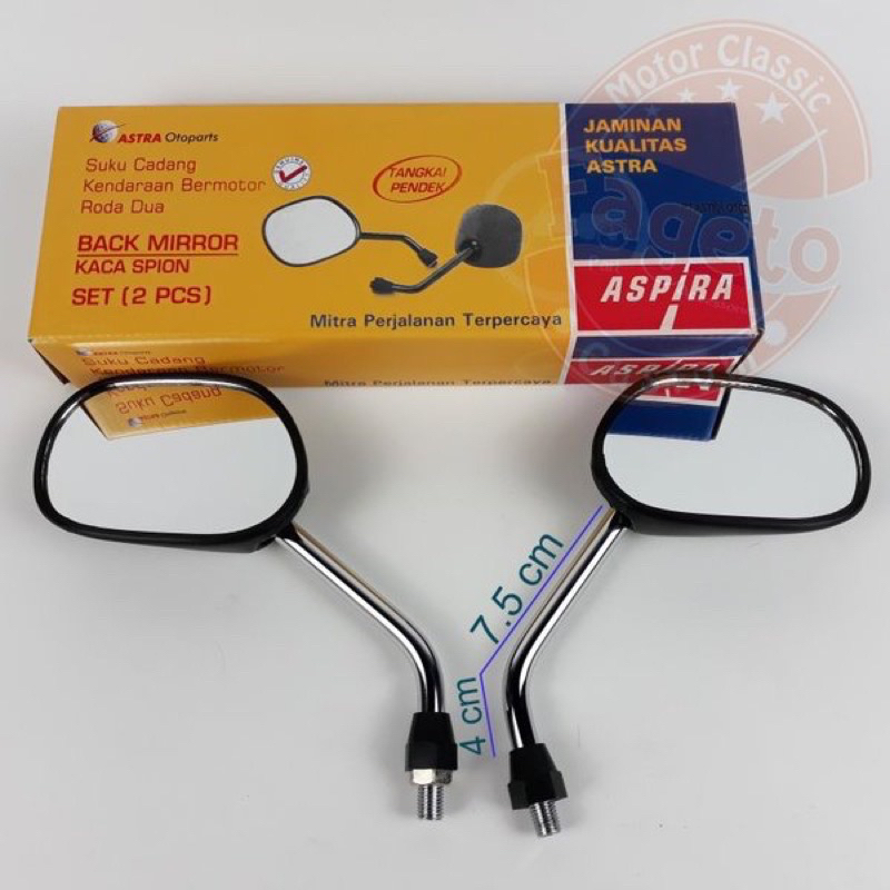 Spion aspira gagang pendek spion honda astrea grand legenda impressa supra megapro vario Prima stars