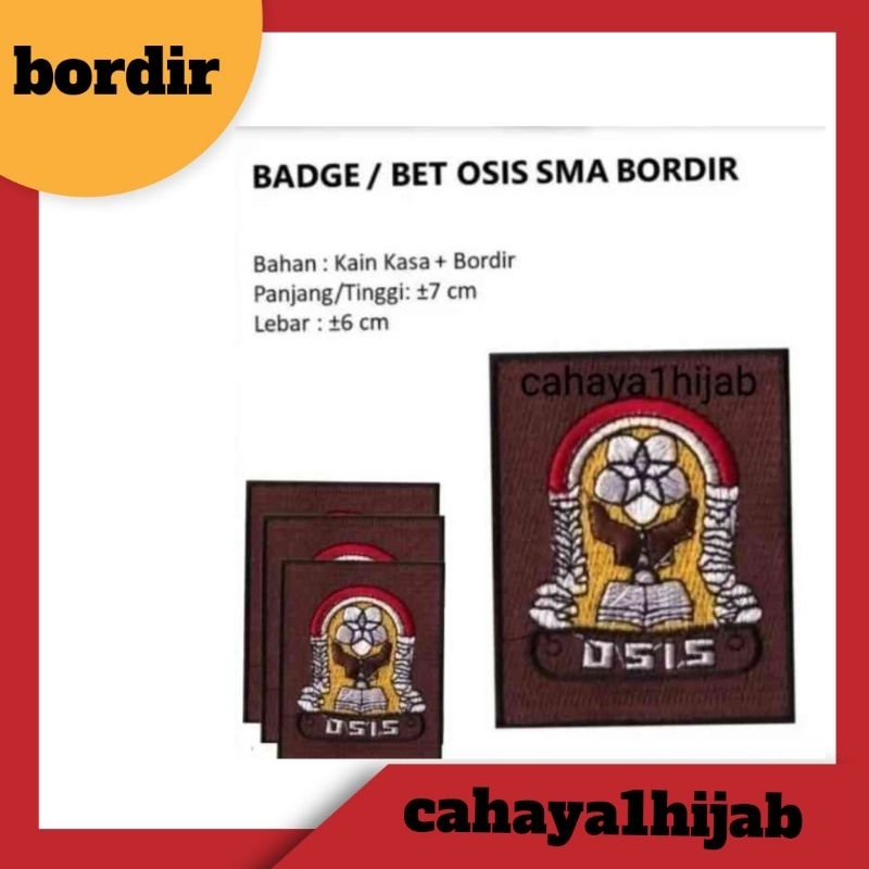 BADGE / BET OSIS SMA BORDIR