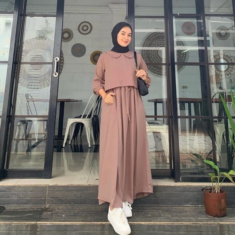 KODE W69S Baju Gamis Anak Perempuan  Dewasa Tahun Baju Muslim Anak Gamis Terbaru 224 Dress Anak Rema