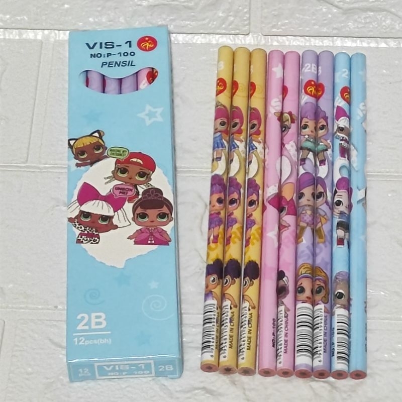 

(1 Lusin Pensil) Pensil 2B Motif Lucu - Pensil 2B Kualitas Baik - 2B Pencil - Pensil 2B Karakter (12 Buah Pensil)