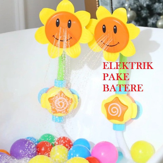 BEST SELLER Shower Elektrik mandi sunflower mainan anak matahari