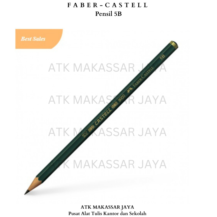 

Pensil Komputer / Graphite Pencil Faber Castell 5B