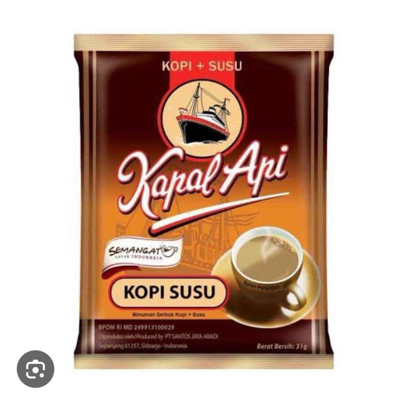 

Kapal api kopi susu renteng 31gram